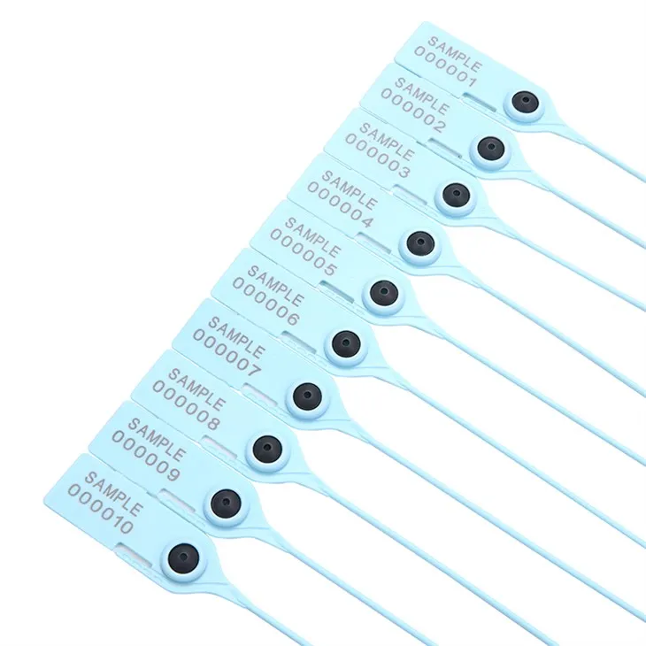 Logo serienummer engangs plastforsegling